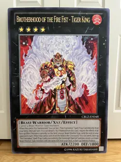 UNOFFICIAL Yu-Gi-Oh! Giant Card Brotherhood of the Fire Fist - Tiger King 40x27" - Image 1
