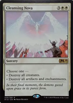 009/280 CLEANSING NOVA RARE CORE SET 2019 MTG CARD - Image 1