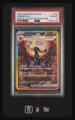 Pokemon TCG Prismatic Evolutions Sir Umbreon EX Card 161/131 - Image 1