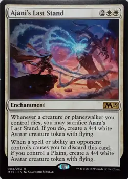 004/280 AJANI'S LAST STAND RARE CORE SET 2019 MTG CARD - Image 1