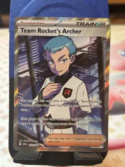 Pokemon TCG Team Rockets Archer Card 223/182 Destined Rivals Series - Image 1