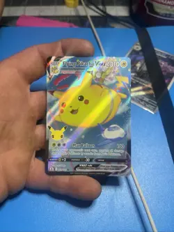 Pokemon TCG Flying Pikachu VMAX Holo Ultra Rare Card 007/025 Celebrations - Image 1