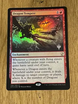 Dragon Tempest MTG foil promo mint , magic the gathering - Image 1