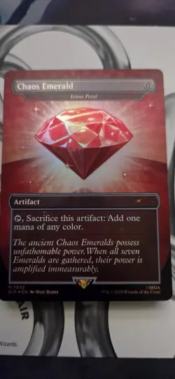 🔥 Chaos Emerald (Lotus Petal) Red 7032 🔥 Secret Lair Magic MTG MYTHIC FOIL - Image 1