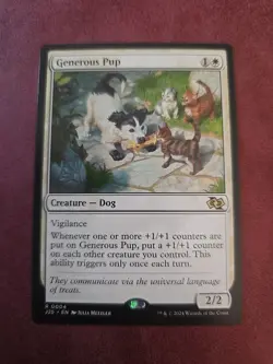 Generous Pup NM/M Jumpstart Foundations J25 MTG Magic the Gathering - Image 1