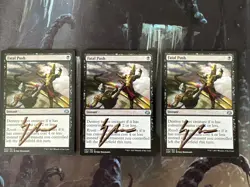 MTG Signed Fatal Push x3 Aether Revolt - Image 1