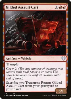 MTG Gilded Assault Cart - Kaldheim (KHM) NM UC #390 - Image 1