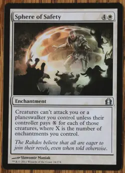 MTG Sphere of Safety Magic The Gathering Return to Ravnica NM/Mint - Image 1