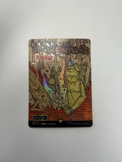 Magic MTG Lord The Rings Hew the Entwood Serialized Poster 044/100 - Image 1
