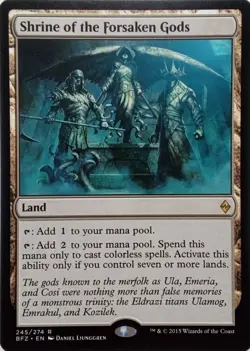 245/274 SHRINE OF THE FORSAKEN GODS RARE BATTLE FOR ZENDIKAR MTG CARD - Image 1