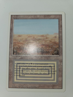 1 MTG Played English Scrubland Revised Edition -reserved List- Dual Land - Image 2