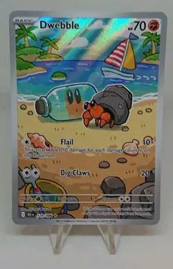Pokemon Card TCG Dwebble 129/086 Illustration Rare Black Bolt English S & V - Image 1