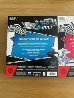Pokemon Black Bolt White Flare Binder Collection Set. New Sealed - Image 4