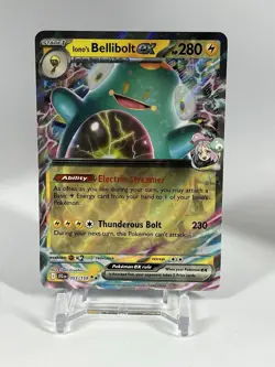 Iono's Bellibolt ex # 053/159 Journey Together Pokemon TCG Card Double Rare NM - Image 1