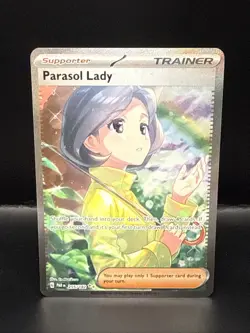 Pokemon Parasol Lady 255/182 Sv04: Paradox Rift Holo - Image 1