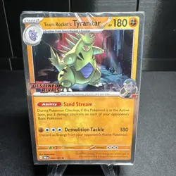 Pokemon Destined Rivals TEAM ROCKET’S TYRANITAR Stamped Prerelease Deck- Sealed - Image 1
