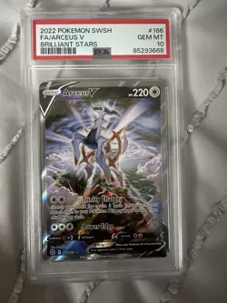 Pokemon Arceus V 166/172 Brilliant Stars PSA 10 GEM MINT - Image 1