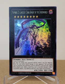 Yugioh Number 23: Lancelot, Dark Knight Of The Underworld BOSH-ENSE2 Super Rare - Image 1