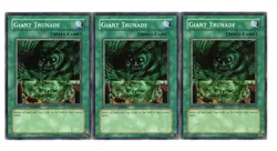 Yugioh- 3X Giant Trunade - Common - Limited - GLD2-EN036 - Near Mint - Image 1