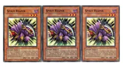 Yugioh- 3X Spirit Reaper - Common - 1st Edition - SD2-EN006 - Light Play - Image 1