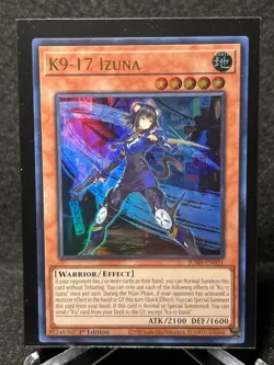 Yugioh Justice Hunters - K9-17 Izuna - Ultra Rare - JUSH-EN031 - Image 2