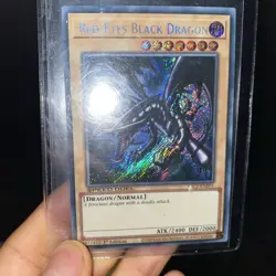 YUGIOH • RED EYES BLACK DRAGON • SECRET RARE • SBC1-ENF01 • 1st EDITION • NM - Image 1