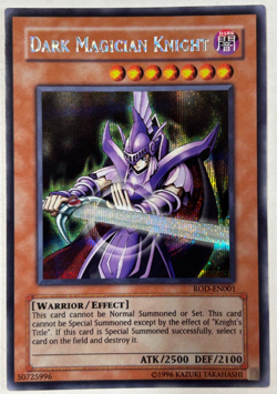 Yugioh ROD-EN001 Dark Magician Knight Secret Rare Promo Vintage Original NM - Image 1