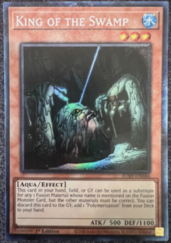 Yugioh! - King of the Swamp -JUSH-EN046 - Collectors Rare - 1'st Edition - NM/M - Image 1