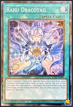 Yugioh! - RAHU DRACOTAIL - Collectors Rare - JUSH-EN009 - 1'st Edition - NM/M - Image 1