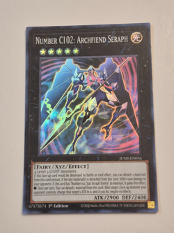 Yugioh Justice Hunters - Number C102: Archfiend Seraph - Super Rare - JUSH-EN056 - Image 1