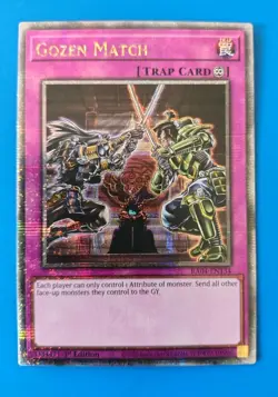 Near Mint Yugioh Gozen Match RA04-EN134 Quarter Century Secret Rare 1st Edition - Image 1