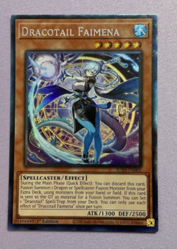Yugioh! - Dracotail Faimena - Collectors Rare - JUSH-EN002 - 1'st Edition - NM/M - Image 1