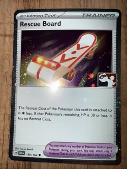 Rescue Board Holo Pokemon Prize Pack Series 5 Promo Pokemon Card NM/LP Stamp - Image 1
