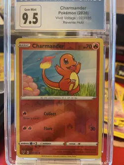 Charmander 23/185 Vivid Voltage Reverse Holo Common Pokemon Card Pokemon TCG 023 - Image 1