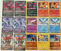Moltres Zapdos Articuno 34 Card Pokemon Lot: Full Art, V, EX, Vintage Holos, NM - Image 2