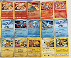 Moltres Zapdos Articuno 34 Card Pokemon Lot: Full Art, V, EX, Vintage Holos, NM - Image 3
