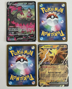 Moltres Zapdos Articuno 34 Card Pokemon Lot: Full Art, V, EX, Vintage Holos, NM - Image 4