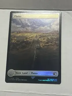 Plains (0296) Final Fantasy Foil MTG NM Magic Land Card Full Art - Image 1