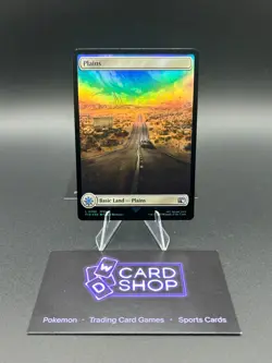 Plains (0296) Final Fantasy Foil MTG NM Magic Land Card Full Art - Image 1