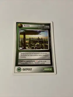 Star Trek CCG Facilities Romulan Outpost Common Card - Image 1