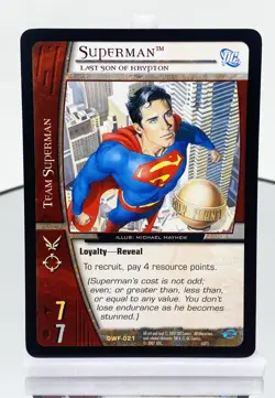 Upperdeck Vs System: DC World's Finest Bulk Lot of 69 Card Non Foil NM - LP (C) - Image 4
