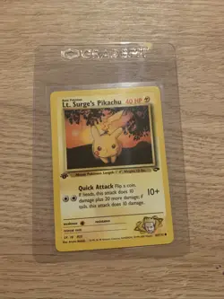 Pokemon Card Lt Surge's Pikachu Gym Challenge 1st Edition 84/132 - Image 1