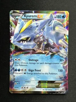 Kyurem EX 30/101 Plasma Blast Holo 2013 Pokemon Card LP/NM - Image 1