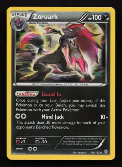 Zoroark 91/162 Holo Rare - XY BREAKthrough Pokemon Card NM Pokemon TCG - Image 1