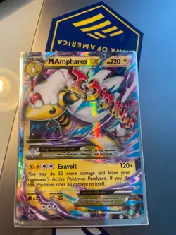 Pokemon TCG Mega Ampharos EX Ancient Origins Ultra Rare Card 28/98 - Image 3