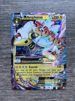 Pokemon TCG Mega Ampharos EX Ancient Origins Ultra Rare Card 28/98 - Image 1