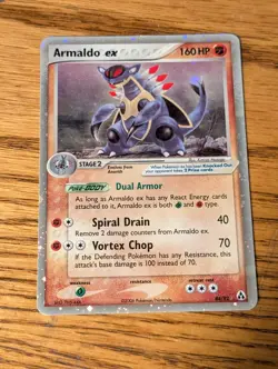 Armaldo ex 84/92 Legend Maker Holo vintage pokemon fossil rare trading card - Image 1
