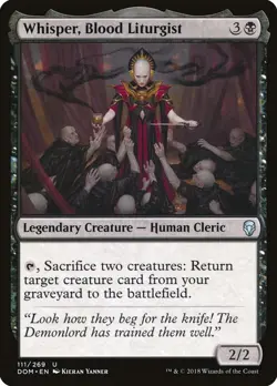 MTG - 4 x Whisper, Blood Liturgist - Playset 4x x4 - Dominaria Regular NM - Image 1