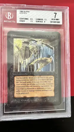 1 Lich - Alpha - BGS 7.0 - MtG FREE SHIPPING - Image 1