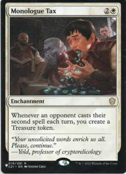 MTG: The List Reprints: Monologue Tax: Lightly Played Condition - Image 1